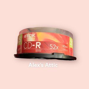 tdk cd-r blank cd's 19 of them in package open box